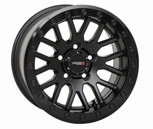 System 3 - System 3 SB-9 Beadlock Wheel - 15x9 - 5+4 (10mm) - 5/4.5 - Matte Black - 15S3-9544