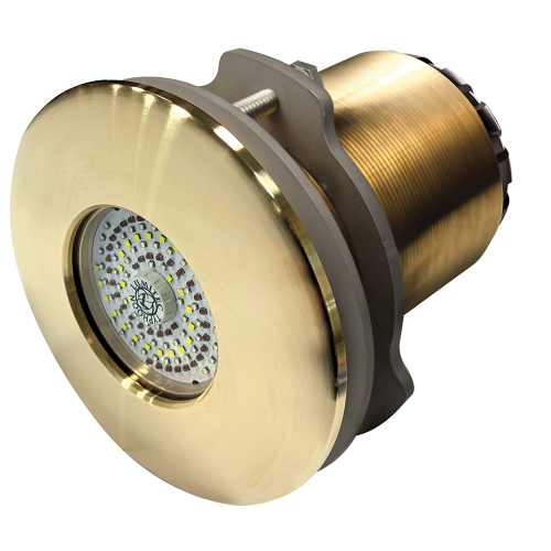 Lumitec - Lumitec SeaBlaze Typhoon Underwater Light - Bronze Thru-Hull - Spectrum RGBW - Flush Mount