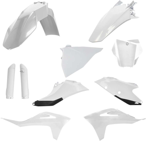 Acerbis - Acerbis Full Plastic Kit - White/Black - 2872791035