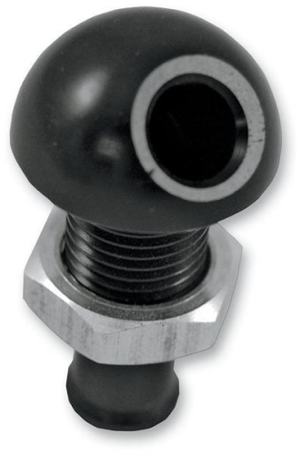 Blowsion - Blowsion Billet Bypass Fitting - 45 Deg. - Black - 04-03-011