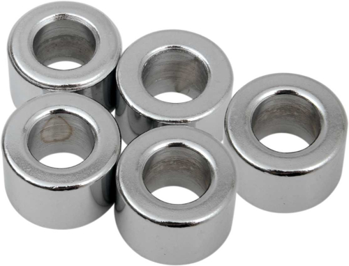 Drag Specialties - Drag Specialties Chrome Steel Spacers - 3/8in. x 1/2in. - MPB516