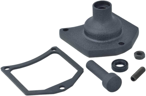 Drag Specialties - Drag Specialties Solenoid End Cover/Starter Button for 1.5 and 1.8kW Starters - Black Wrinkle - 2110-0997