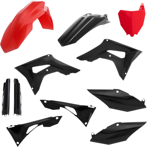 Acerbis - Acerbis Full Plastic Kit - Red/Black - 2736251018