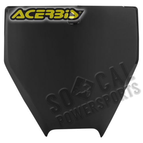 Acerbis - Acerbis Front Number Plate - Black - 2732010001