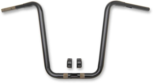 Drag Specialties - Drag Specialties 1-1/4in. Ape Hanger Touring Handlebar - 16in. - Gloss Black - 0601-3861