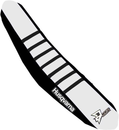 DCOR - DCOR Factory Reinforced Seat Cover - Black/White/Black Ribs - 30-70-407