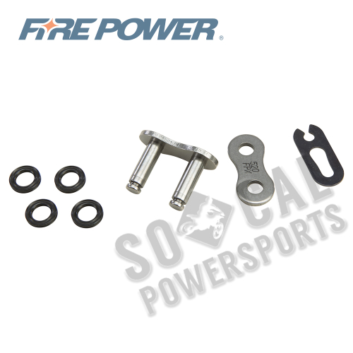 Fire Power - Fire Power Clip Master Link for 520 X-Ring Heavy Duty Chain - Natural - 520FPX-SKJ