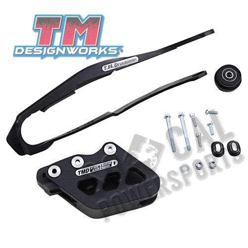 T.M. Designworks - T.M. Designworks Dirt Cross Multi-Purpose Chain Slide-N-Guide Kit FE1 Guide - Black - DCK-OR1-BK