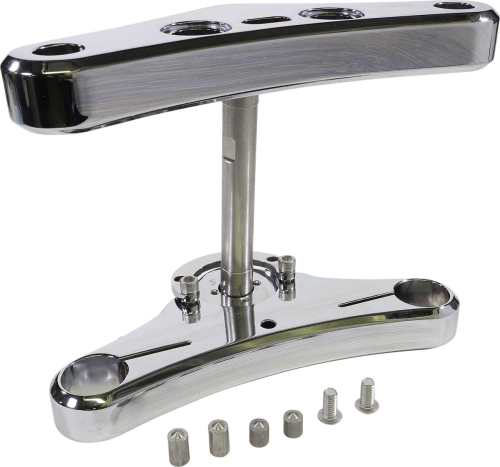 Accutronix - Accutronix 41mm Triple Tree - 5 Deg. Elite Smooth - Chrome - TWR541-ESC
