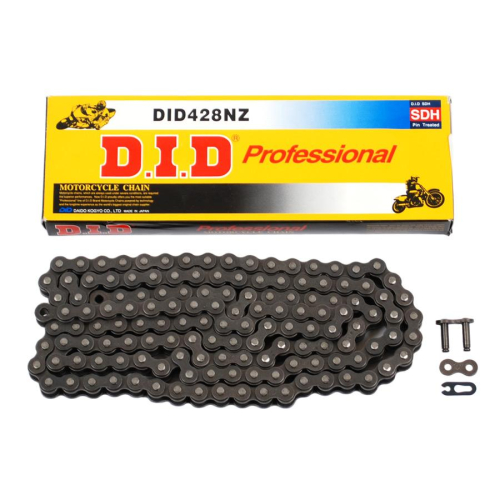 D.I.D - D.I.D 428 NZ Super Non O-Ring Chain - 120 Links - Black - 428NZ-120 LINK