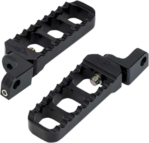 Joker Machine - Joker Machine Adjustable Serrated Narrow Footpegs - Black Anodized - 08-61-3B