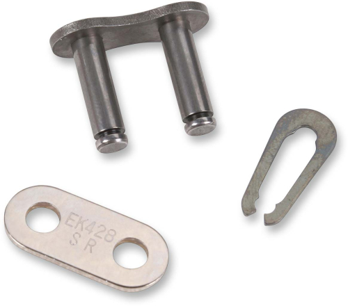 EK Chain - EK Chain Clip Connecting Link for 428 SR Heavy Duty Chain - Chrome - 428SR-SPJ
