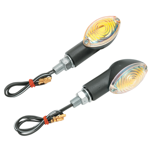 K&S Technologies - K&S Technologies Ultra-Small Mini-Stalk Marker Lights - Black with Rainbow Lens - 25-8352