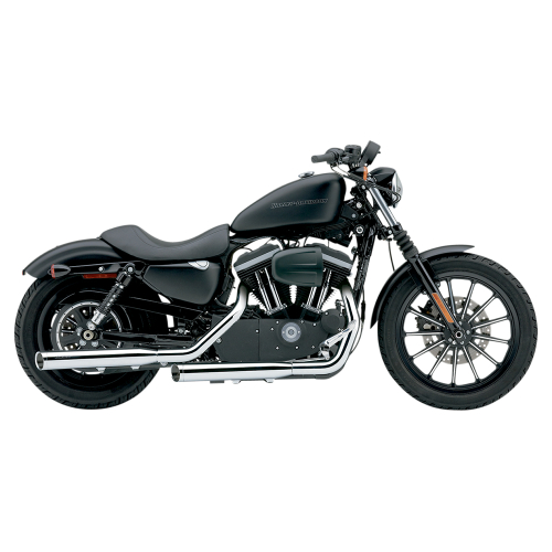Cobra - Cobra 3in. Slashcut Slip-On Mufflers - Chrome - 6030