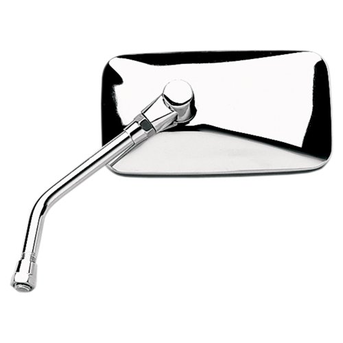 Emgo - Emgo Universal Cruiser Mirror - Stamped Steel, Chrome, 10mm Thread Either - 20-42444