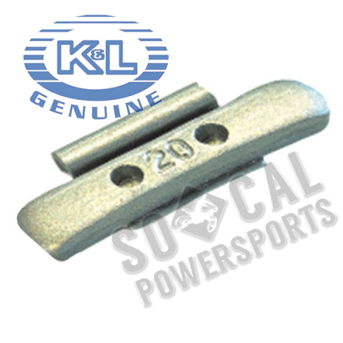 K&L Supply - K&L Supply Wheel Weights - 41075-0015 - Steel - 20gm. - 32-4084