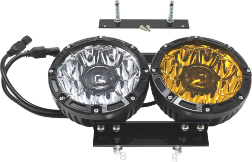 Letric Lighting Co. - Letric Lighting Co. DB7 Dual 7in. Road Glide Headlight Kit - LLC-DB7-YC