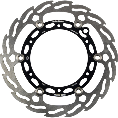 Moto-Master - Moto-Master Floating Brake Disc - Black Flame Aluminum - 112145-PU