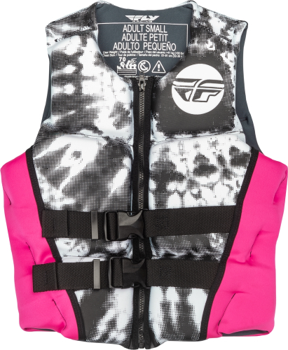 Fly Racing - Fly Racing Neoprene Womens Floatation Vest - 221-30422L - Neon Pink/White/Black - Large