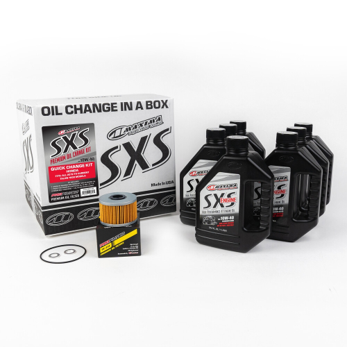 Maxima - Maxima SxS Quick Change Kit Synthetic with Black Filter - 10w-40 - 90-049013-HON