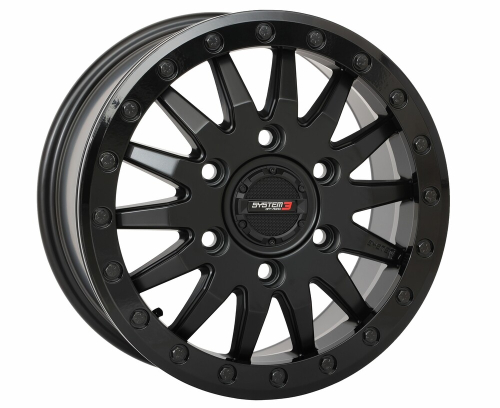 System 3 - System 3 SB-8 Beadlock Wheel - 15x7 - 5+2 (68mm) - 5/4.5 - Matte Black - 15S3-8566