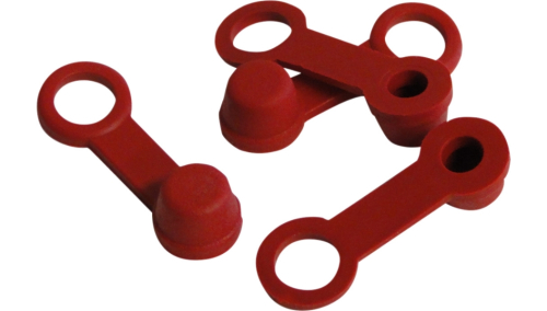Helix Racing Products - Helix Racing Products Brake Bleeder Caps - Red - 202-2001