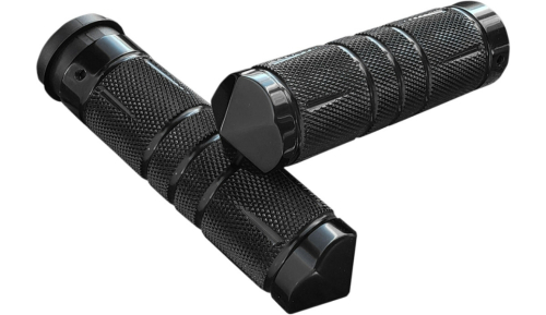Accutronix - Accutronix Custom Grips - Knurled Diamond - Black - GR101-SKIB
