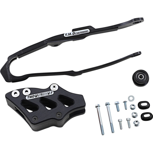 T.M. Designworks - T.M. Designworks Dirt Cross Multi-Purpose Chain Slide-N-Guide Kit FE2 Guide - Black - DCK-OR15-BK