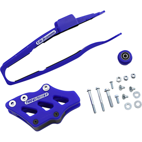 T.M. Designworks - T.M. Designworks Dirt Cross Multi-Purpose Chain Slide-N-Guide Kit FE2 Guide - Blue - YCP-OR8-BU