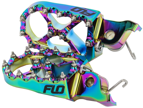 Flo Motorsports - Flo Motorsports Pro Series Foot Peg - Jet Fuel - FPEG-789JET