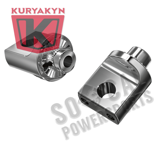 Kuryakyn - Kuryakyn Non-Pivoting Splined H-D Style Male Mount Adapters - 8883