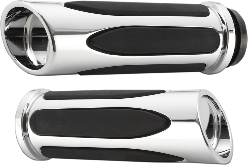 Arlen Ness - Arlen Ness Deep Cut Comfort Grips - Chrome - 07-052