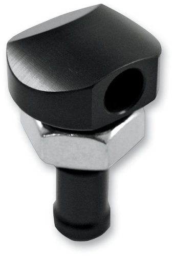 Blowsion - Blowsion 3/8in. Billet Bypass Fitting - 90 Deg. - Black - 04-03-001