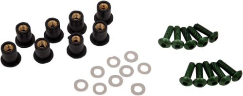 PUIG - PUIG Windscreen Well Screw Kit - Green - 0957V