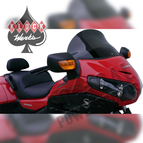 Klock Werks - Klock Werks 14in. Flare Windshield - Dark Smoke - KWW-06-0253
