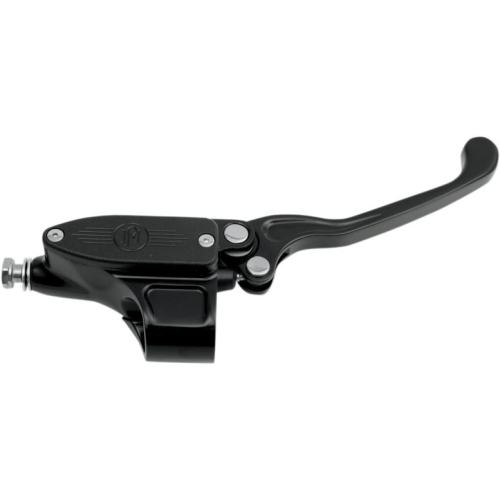Performance Machine - Performance Machine 11/16in. Bore Hydraulic Brake Contour Billet Handlebar Control (Dual Caliper) - Black Ops - 0062-2910-SMB