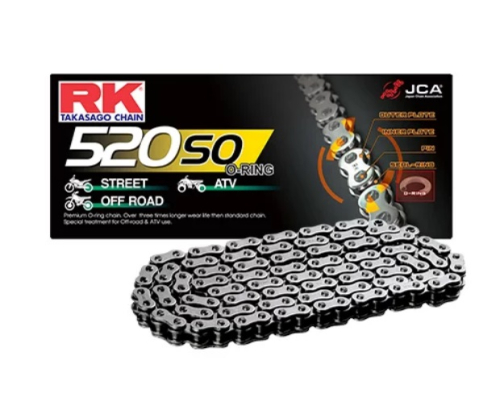 RK - RK 520 SO O-Ring Chain - 100 Links - Natural - 520SO-100