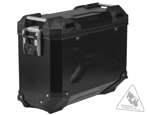 SW-MOTECH - SW-MOTECH Trax Adventure 37 Liter ALU-BOX Side Case - Left - Black - ALK.00.733.11000L/B