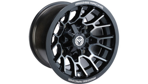 Moose Utility - Moose Utility 24X ATV/UTV Front/Rear Wheel - 14x7 - 4/110 - 5+2 - Gloss Black - 24147110GBMF54