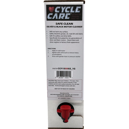 Cycle Care Formulas - Cycle Care Formulas Safe Clean Silver and Black Engine Cleaner - 1gal. - CCF15BB02_1G