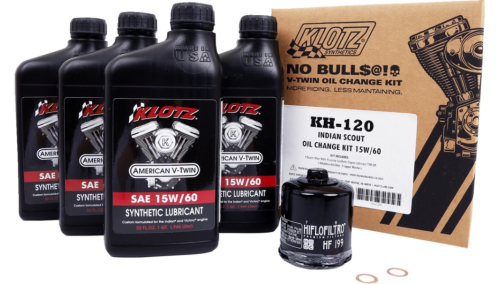 Klotz Oil - Klotz Oil Synthetic Oil Change Kit - 15W/60 - KH-120