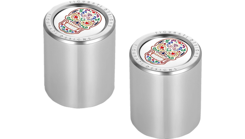Figurati Designs - Figurati Designs Short Docking Cover - Mirror Polished with Sugar Skull - FD30-DC-25-30-SS