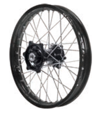 Dubya - Dubya MX Rear Wheel with Excel Rim - 2.15x19 (22mm Axle) - Black Hub/Black Rim - 70-3068-2BB