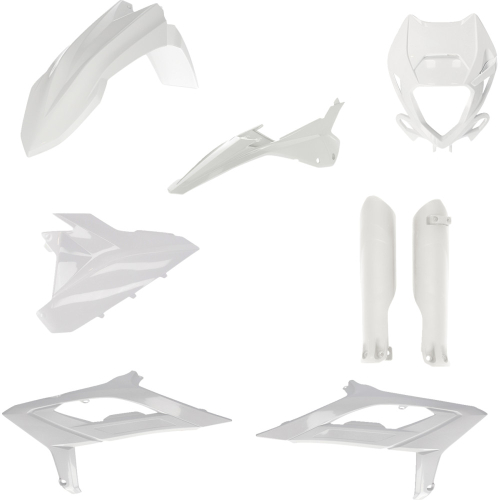 Acerbis - Acerbis Full Plastic Kit - White - 2979470002