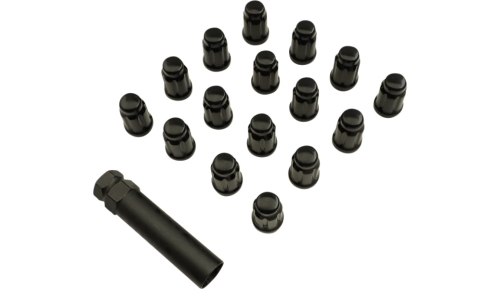 Moose Utility - Moose Utility Lug Nut - Splined - 12 mm x 1.25 - Black - 16pk. - SPMO03806BL4