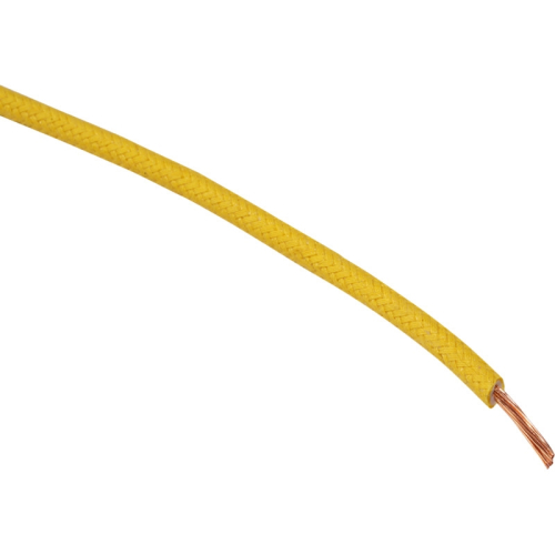 Namz - Namz 16-Gauge Cloth Braided Wire - Yellow - NCBW-4