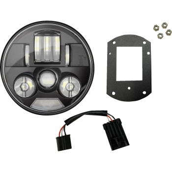 Custom Dynamics - Custom Dynamics Probeam 5.75in. Low Rider ST Headlight Kit - Black - PB-LRST-B