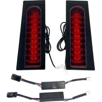 Custom Dynamics - Custom Dynamics Probeam Fillerz Led Taillights - Gloss Black - PB-FILL-23-RB