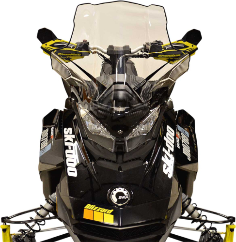 Powermadd - Powermadd Cobra Windshield - Mid - 20in. - Black - 13630