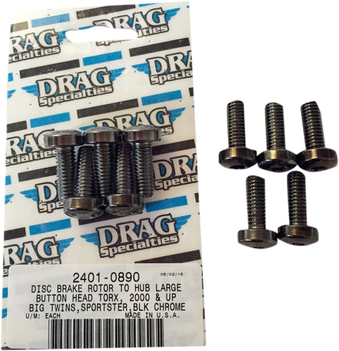 Drag Specialties - Drag Specialties Front Disc Brake Mounting Kit - Black Chrome - 2401-0890